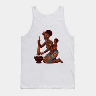 Afrocentric Mother And Baby Tank Top